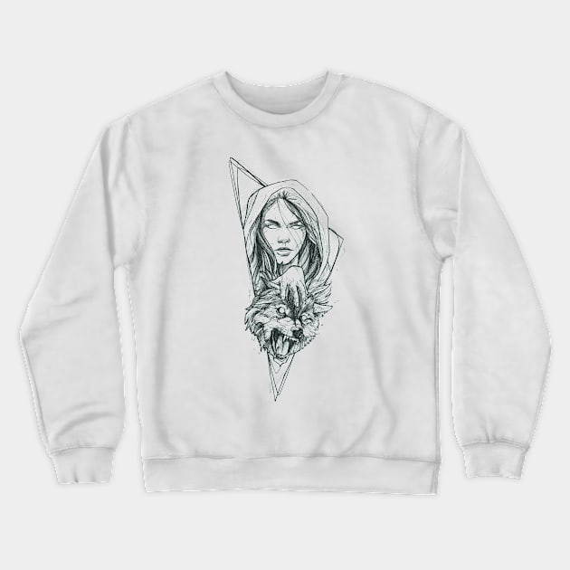 Little Red Riding Hood Crewneck Sweatshirt by LecoLA